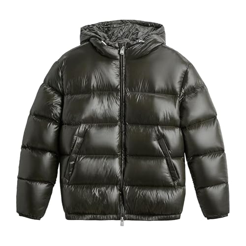 Chaqueta de plumón para hombre ligera y cazadora acolchada gruesa con cremallera