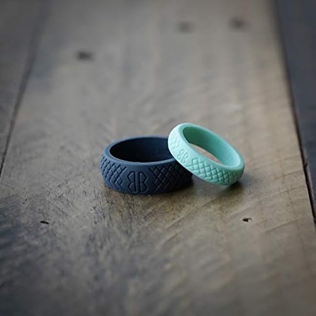 Silicone Ring For Women | Premium Rubber Wedding Band | Perfect For Fitness, Lifting, Active Lifestyle - Comfortable and Durable