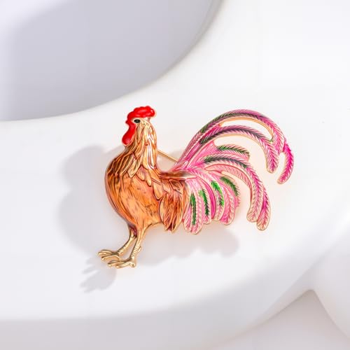 Image of Cute Animal Brooch Pins, Animal Theme Brooches Accessories for Clothes, Birthday Christmas Gift for Women