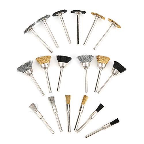 Image of 18pcs Aluminum Wire Wheel Cup Brush Polishing Set for Electric GrinderTool