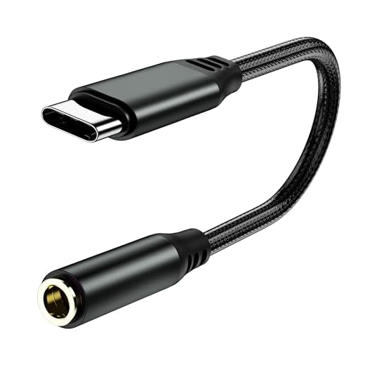 YUANBAI USB C to 3.5mm OnePlus 9 10 Pro Headphone Jack Adapter, USB Type C to 3.5mm Aux Audio Adapter DAC USB C Headphone Adapter for Samsung S22 S21 Ultra S20 FE A53 Google Pixel 6a 6 Pro iPad Air 5