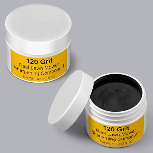 Dunkive Reel Lawn Mower Sharpening Compound 2 Packs 7 oz Total (120 Grit)