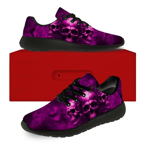 Women's Men's Skull Shoes Gothic Sneakers Running Tennis Shoes2