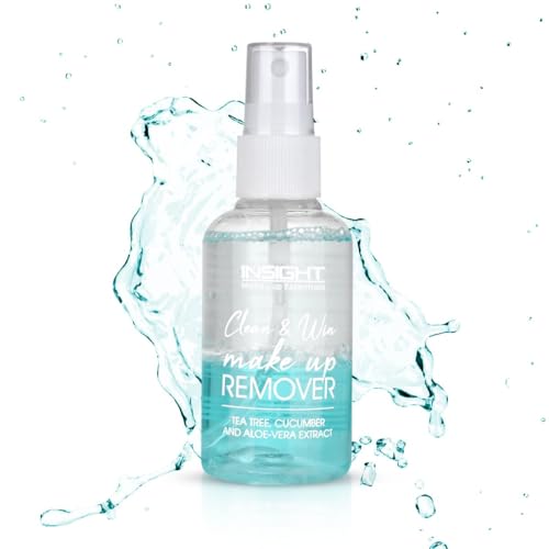 Image of INSIGHT Clean & Win Makeup Remover|Hydrating Formula| Enriched with Vitamin E, Jojoba Oil , Aloe Vera |Non-Greasy| Suitable for All Skin Types|Blue-100ml