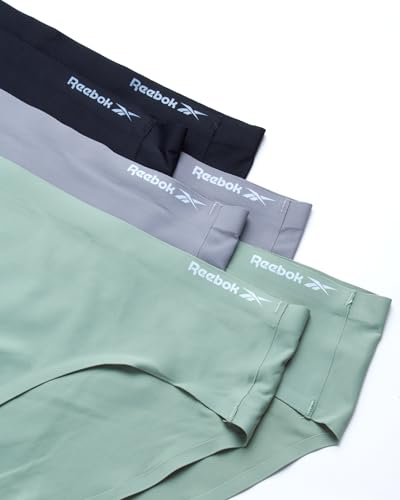 Reebok Hipster Panties for Women - 6 Pack Stretch Performance Seamless Underwear with Relaxed Tagless Waist (S-XL)3