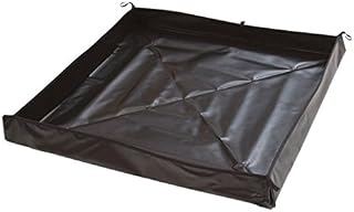 AIRE INDUSTRIAL 909-020204B Go-Go Berm Portable Containment, 10 gal Spill Capacity, 24" Length x 24" Width x 4" Height, Black