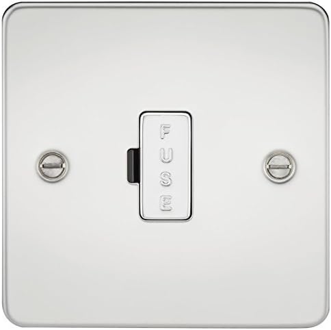 Knightsbridge FP6000PC FPAV6000PC Flat Plate 13A Fused Spur Unit-Polished Chrome