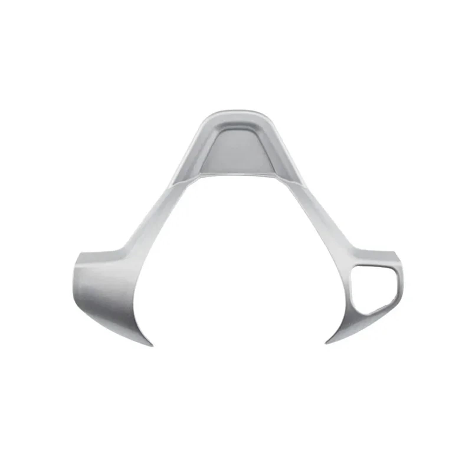 Trim Sticker Accessories Car Steering Wheel Panel Decoration Cover Trim Stickers for Fiesta MK7 2009-2017 for Ecosport 2012-2017 Car Interior Decoration(1hole Matte Silver)