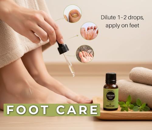 Image of Earth N Pure Oregano Essential Oil - 100% Pure & Natural, Steam Distilled - Warm Herbaceous Aroma for Diffusers, Massage Blends & DIY Care | 250ml