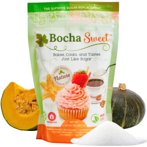 BOCHA SWEET Sugar Substitute, 2 LB (32 oz) | The Supreme Sugar Replacement