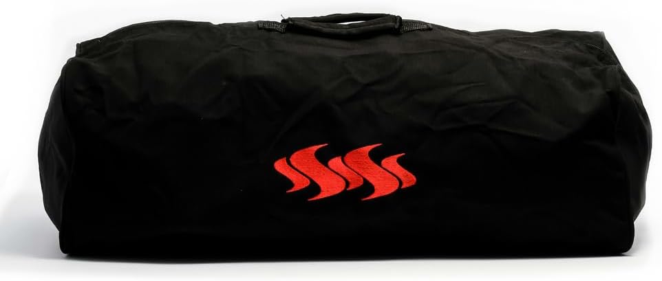 Kuuma Camco Black Portable Grill Cover | Safely Protects Grills from Outdoor Elements | for Use on Mounted Grills as a Cover or Portable Grills as a Tote (58300)