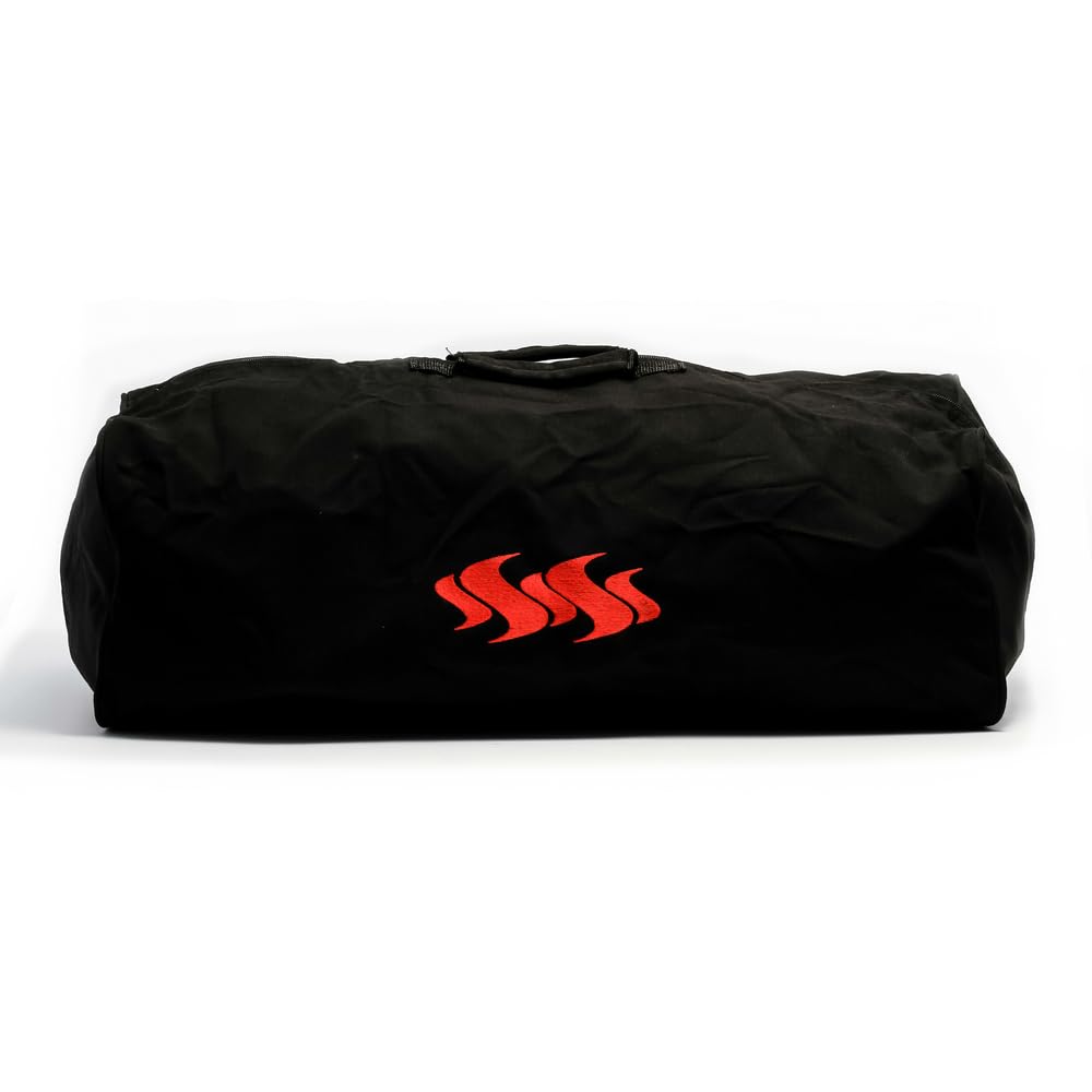 Camco Portable Propane Gas Grill Cover - Protect Your Stainless Steel Portable Table Top or Marine Grill, Durable Handles for Easier Transporting (58300)