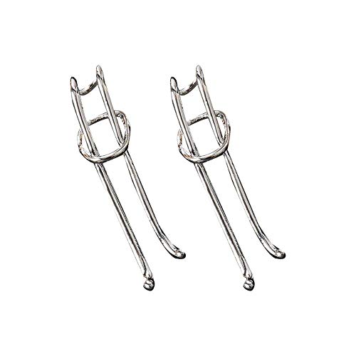 SmallPocket Lange Ohrclips Haken, unregelmäßige Retro übertriebene Knotenohrringe Langer Ohrclip für Nicht durchbohrte Ohren Hochglanzpolierte Oberfläche