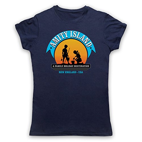 T-shirt Amity Island requin cadeau original femme passionnée de films d'horreur