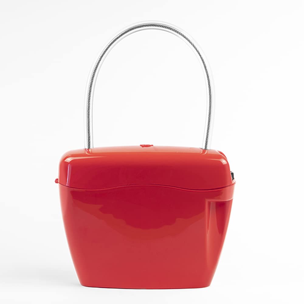 Sac de sécurité antichoc en ABS rouge et PVC doux taille moyenne