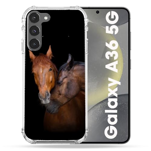Coque Samsung A36 5G Cokitec Antichoc Cheval Marron pour smartphone