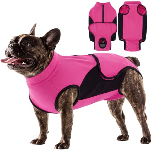 Image of IDOMIK Dog Surgery Recovery Suit for Spay Neuter, E-Collar Cone Alternative | Easy to Wear, Breathable & Protective, Adjustable Dog Onesie for Small Medium Large Dogs, Anti Licking Abdominal Wounds