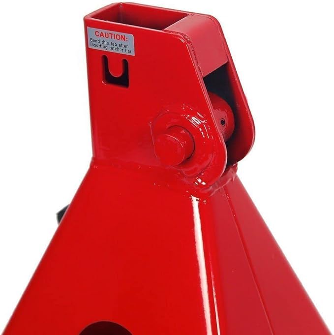 Coppia Cavalletti da 6 Tonnellate per Auto Camper Moto Crick Solleva Auto Cavalletti di Sostegno per Officina Garage Portata 6 TON Regolabile da 370 a 610mm