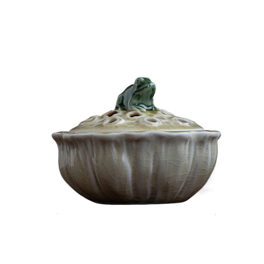 Basxdrfxz A Incense Holder Base Ceramic Disc Incense Burner Household Sandalwood Garwood Office Desktop Ornaments