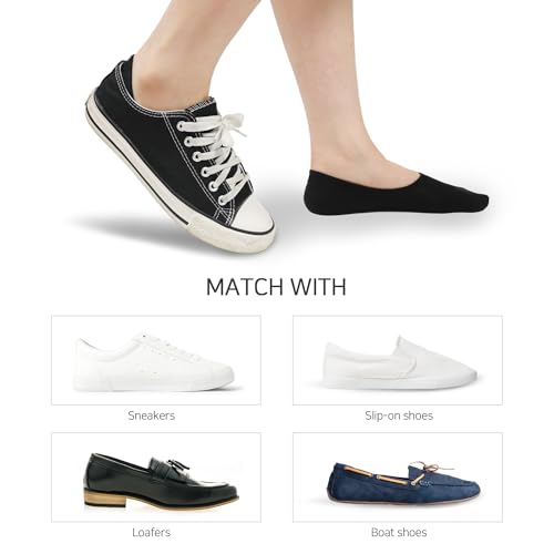 7DaysSocks Women's Men's No Show Non Slip Odor-Free Fragrant Seamless Cotton Socks 6 Pair Set4