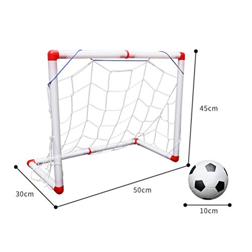 BESPORTBLE Mini Rede de Futebol Removível para Porta de Futebol com Conjunto de Bola para Crianças E