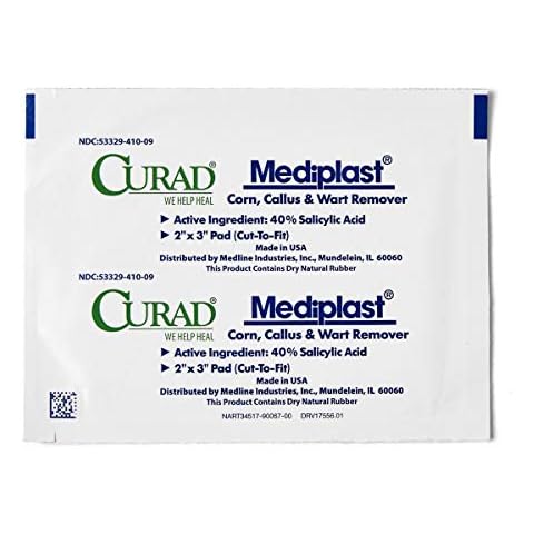 Curad Mediplast Corn, Callus & Wart Remover, 2 Pads Cover