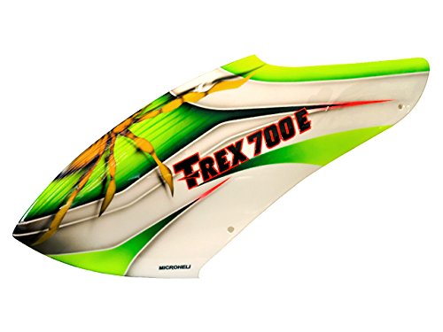 MICROHELI Airbrush Fiberglass Gold Spider Canopy - T-REX 700E