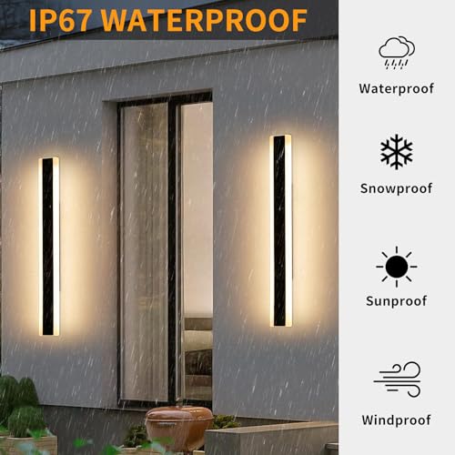 Applique murale extérieure 200cm dimmable avec télécommande luminaire LED - 6