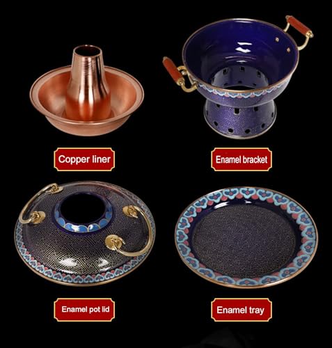 Olla pequeña para fondue de cobre puro 26 cm miniatura 4