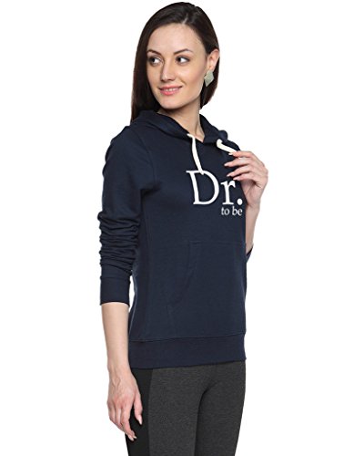Image of PINACOLADA Womens Printed Navy Blue Sweatshirt
