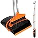 Produktbild Mkitnvy Besen und Kehrschaufel Set, Aufrecht Besen und Schaufel mit Ausziehbarem Stiel, Besen Kehrschaufel mit 115cm Langem Stiel, Broom and Dustpan Set für Haushaltsreinigung Büro
