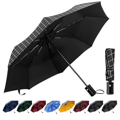 TechRise Parapluie Pliant Automatique, Parapluie Homme...