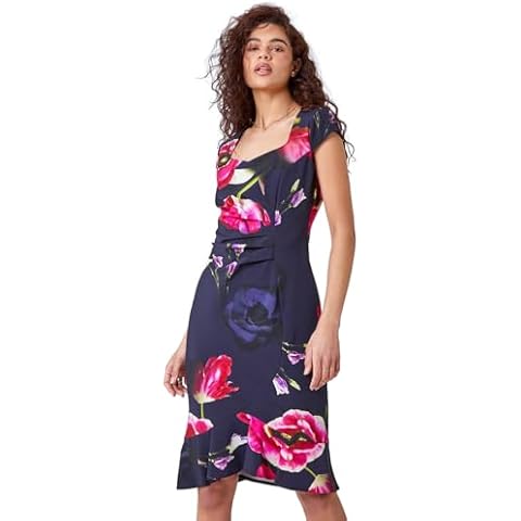Roman Originals Floral Midi Dress for Women Cover