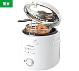Brand New Cookworks 1000 Watts 1.5L Deep Fat Fryer Offered in White Color