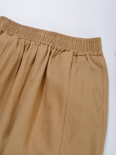 Loyan Boys' Elastic Waist Jogging Trousers Casual Jogger Sweatpants with Pockets Active Cargo Pants4