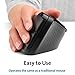 Kensington Pro Fit® Ergo Vertical Wireless Trackball (K75326WW), Black, 3