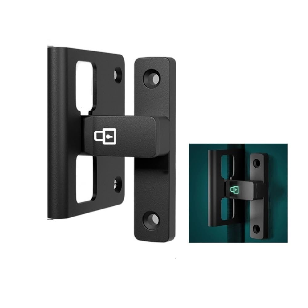 Zinc Alloy Heavy Duty Gate Latch Bolt, Foldable Security Lock for Cabinet(Style 1)