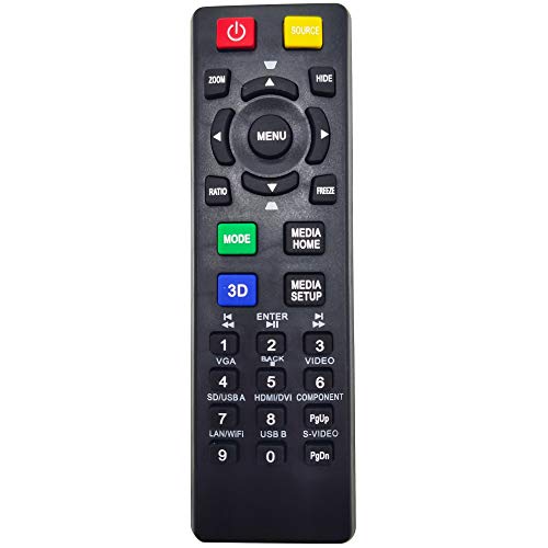 Leankle Remote Controller E-26110 for Acer Projectors G550, H5380BD, H5381BD, H5382BD, H6502BD, H6510BD, H6517ABD, H6517ST