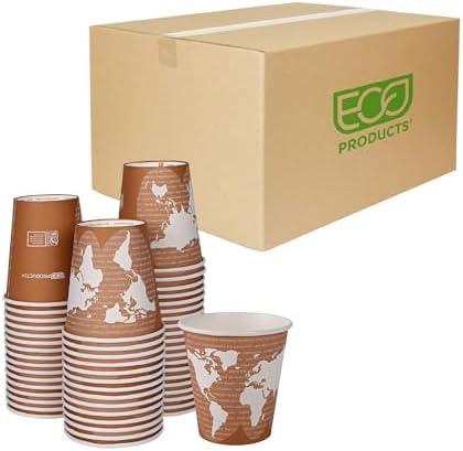 Copo quente Eco-Products World Art 295 ml - 1000 peças