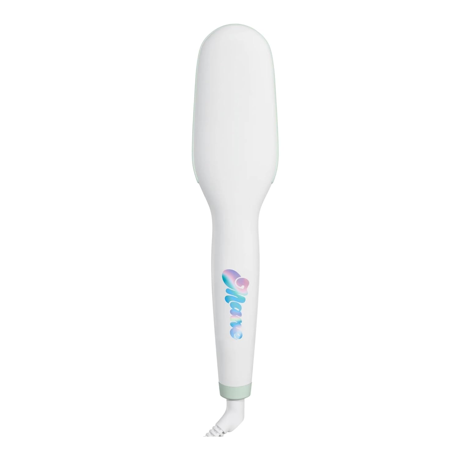 Mane Get Ur Sleek On Hair Straightener Brush - Smoothing Hot Air Brush with Adjustable Heat for Frizz-Free Styling - Nano Ceramic Ionic Hair Tools - For Use on Dry Strands - Worldwide Voltage