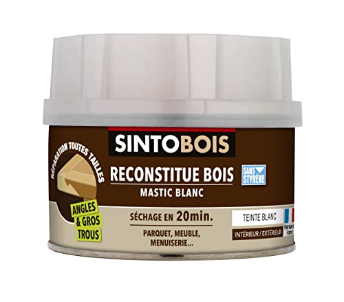Sintobois- Masilla para reparar madera. Color blanco. 170 ml
