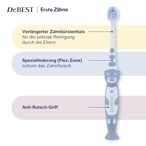 Dr.BEST Erste Zähne Zahnbürste, Weich (1 Stück), ab dem ersten Zahn, Farbe kann nicht ausgewählt werden