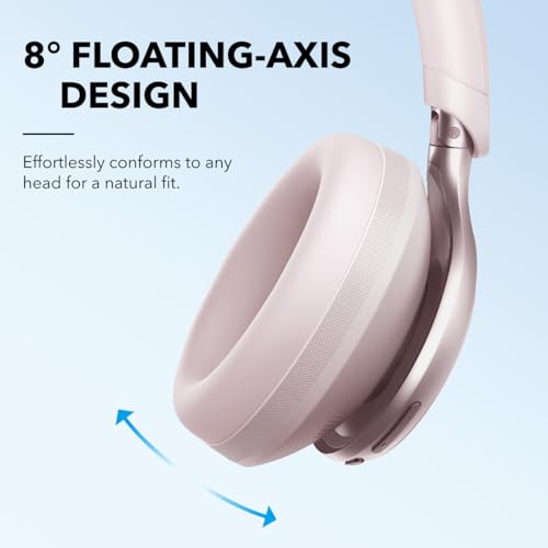 Image of Soundcore by Anker, Space One, Active Noise Cancelling Headphones, 2X Stronger Voice Reduction, 40H ANC Playtime, App Control, LDAC Hi-Res Wireless Audio, Comfortable Fit, Clear Calls, Bluetooth 5.3
