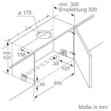 Neff D46ED52X1 Einbau-Dunstabzugshaube / Flachschirmhaube N50 / 60cm / Abluft oder Umluft / Energieeffizienzklasse A / silbermetallic - 14