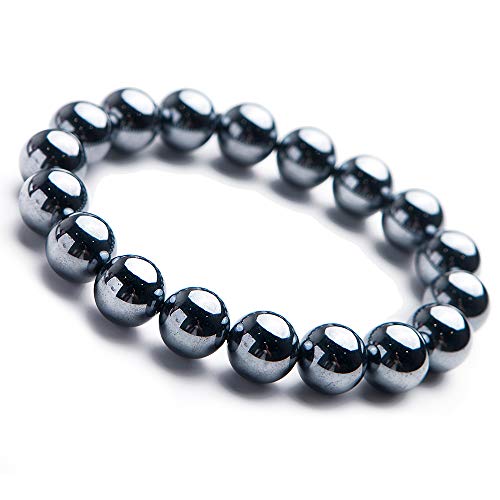Bracelet terahertz naturel 12 mm cadeau idéal mixte pour apporter protection et sérénité