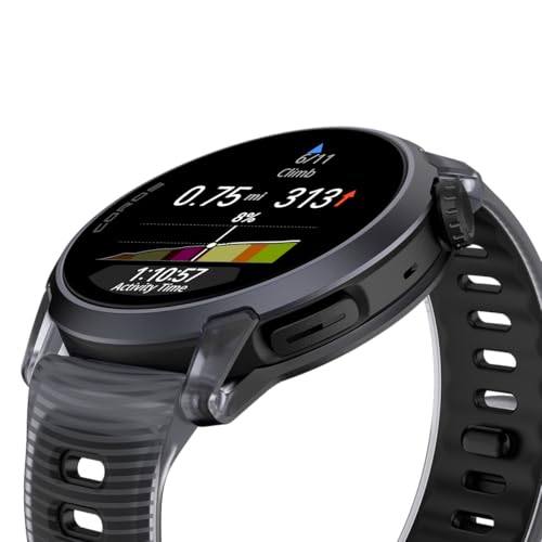 Image of COROS PACE 4 Ultralight Sport GPS Watch, 1.2 inch AMOLED Touchscreen,19 Days of Daily use, Voice Features, Advanced Training Tools, Accurate GPS, Heart Rate Monitor (Black Crystal, Aluminum)