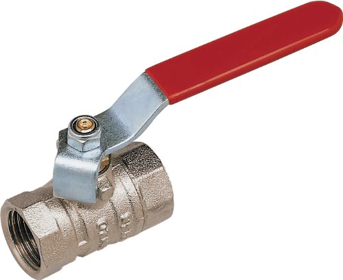 Preisvergleich Produktbild Unimet Kugelhahn a. Mess. 13mm (), Stahlhebel Rot