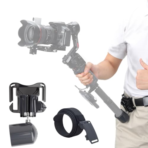 XIXAN Handheld Gimbal Stabilizer Accessories Load Reduce Kit with Gimbal Support and Waist Belt for Easier and Longer Holding. Compatible with DJI Ronin Osmo Series/hohem/FeiyuTech/Zhiyun/Insta 360