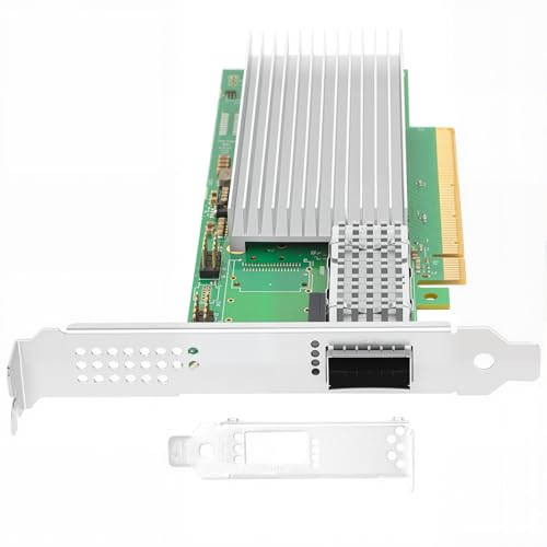 Image of Vogzone 100Gb PCI-E NIC Network Card for Intel E810-CQDA1, 25GbE /50GbE /100GbE Single QSFP28 Port, with Intel E810 CAM1 Chip,100GbE PCI Express 4.0 X16 Ethernet Adapter Support RDMA iWARP /RoCEv2 /UEFI