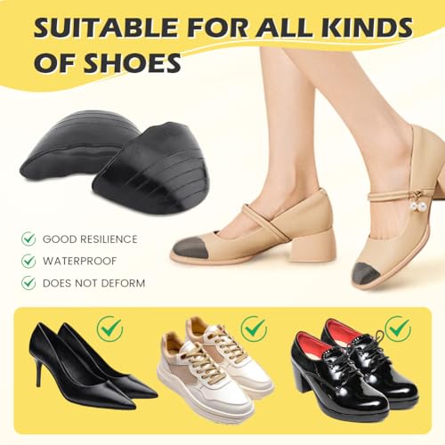Almohadillas rellenas para zapatos, 2 pares, negras miniatura 5